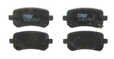 Купить GDB4176 TRW Тормозные колодки задние Voyager Grand (2.8 CRD, 3.3, 3.8) с звуковым предупреждением износа